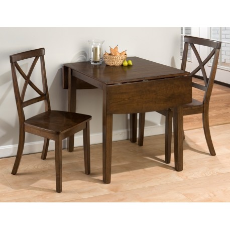 Taylor Brown Cherry 3 Piece Dining Set