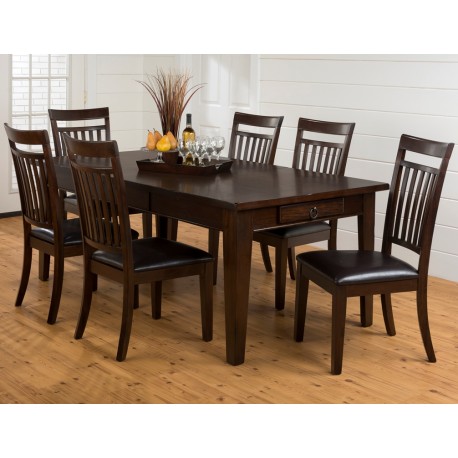 Legacy Oak 7pc. Table and Chair Set