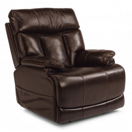 CLive Leather Power Recliner w/ Power Headrest