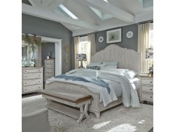 Farmhouse Reimagined Panel Bed, Dresser & Mirror, Chest, NS