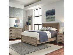 Sun Valley Upholstered Bed, Dresser & Mirror, Chest, NS