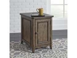 Parisian Marketplace Door Chair Side Table w/ Charging Station