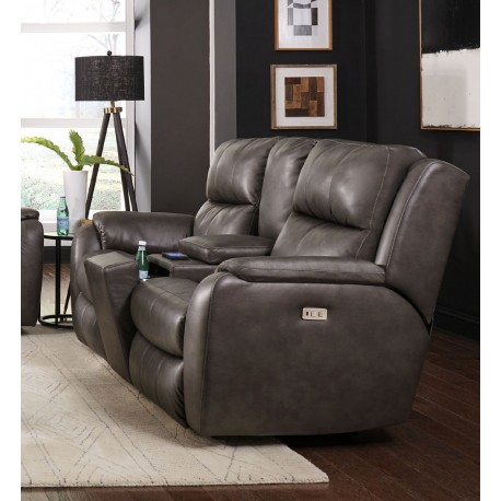 Marquis Power Recline Console Loveseat