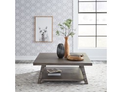 Modern Farmhouse Oversized Square Cocktail Table