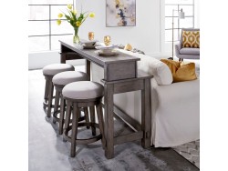 Modern Farmhouse Console Bar Table 4pc. Set