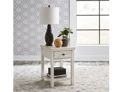Modern Farmhouse Drawer Chair Side Table